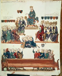 Ms 1796 f.7 Het proces van Robert d